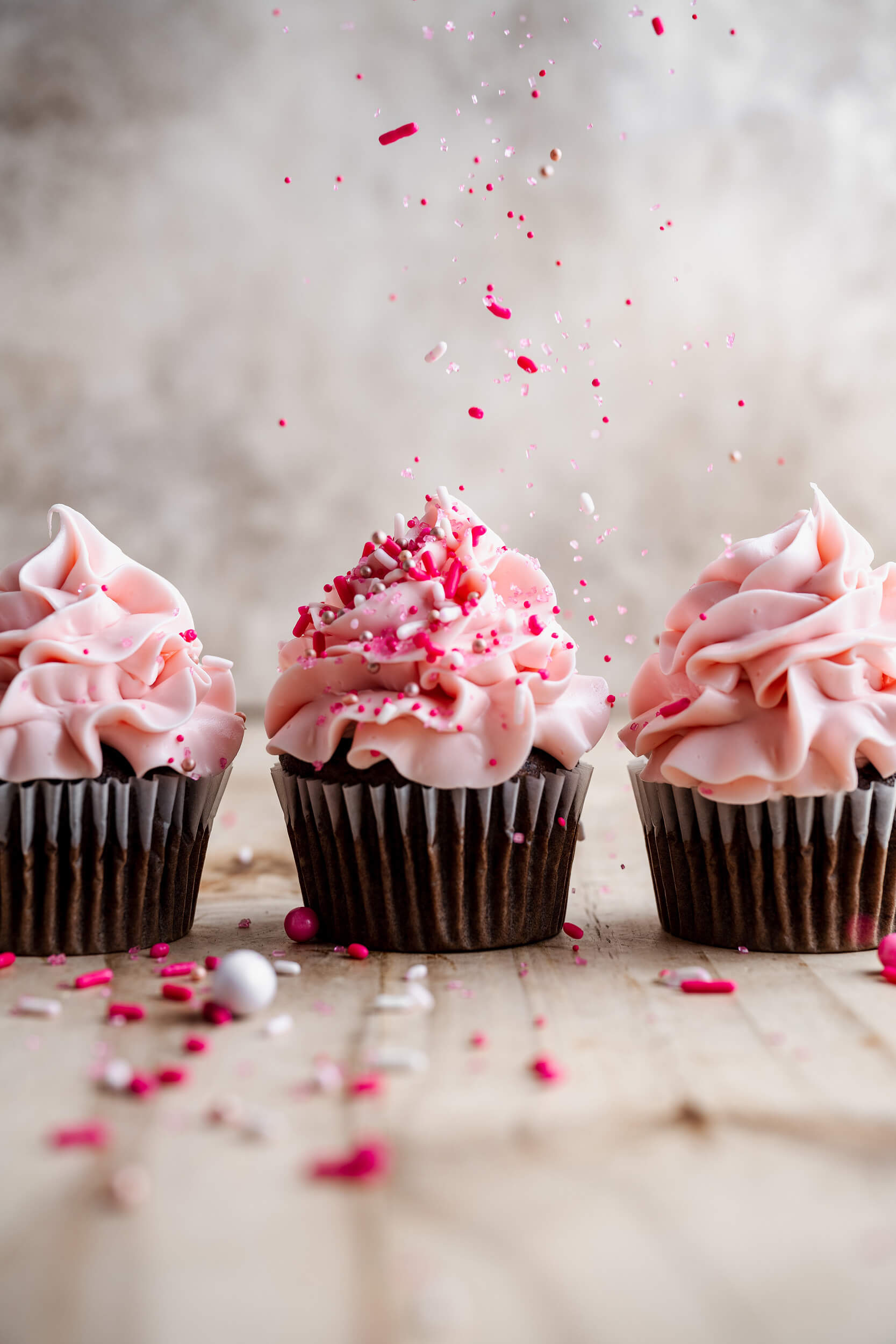 pink cupcakes