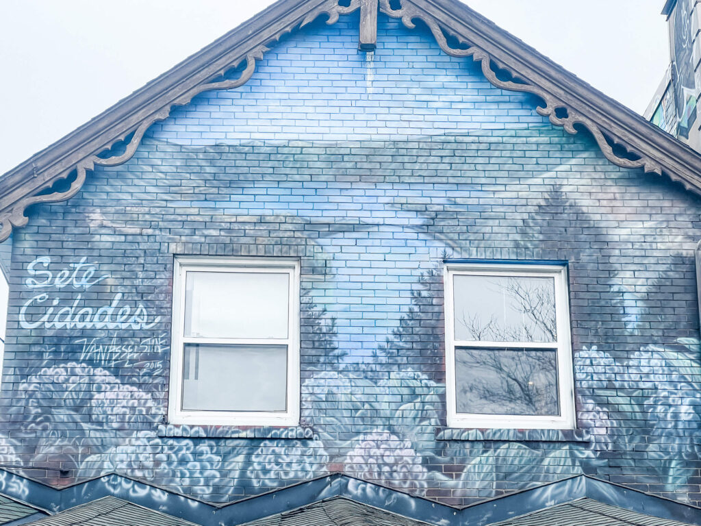 painted wall mural in kensington market