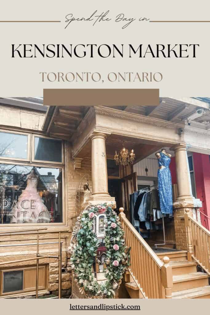 spend the day in kensington market pin