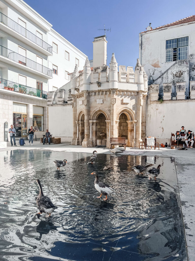 Fountain from the 1700s in Torres Vedras Portugal