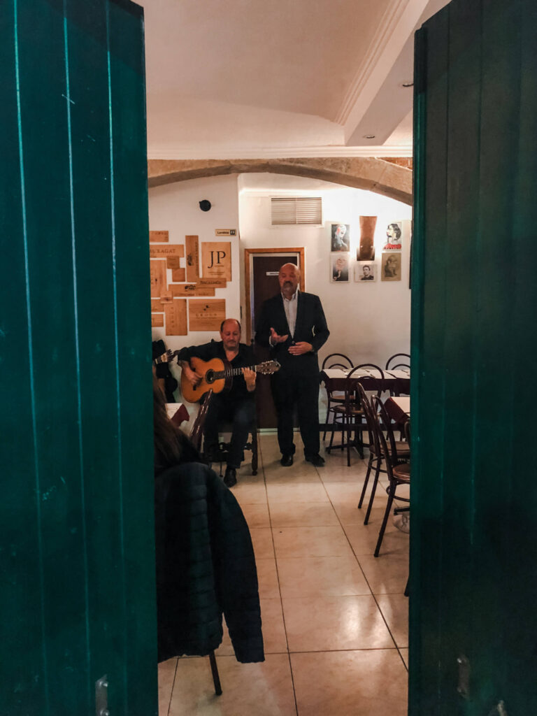 a fado singer in alfama