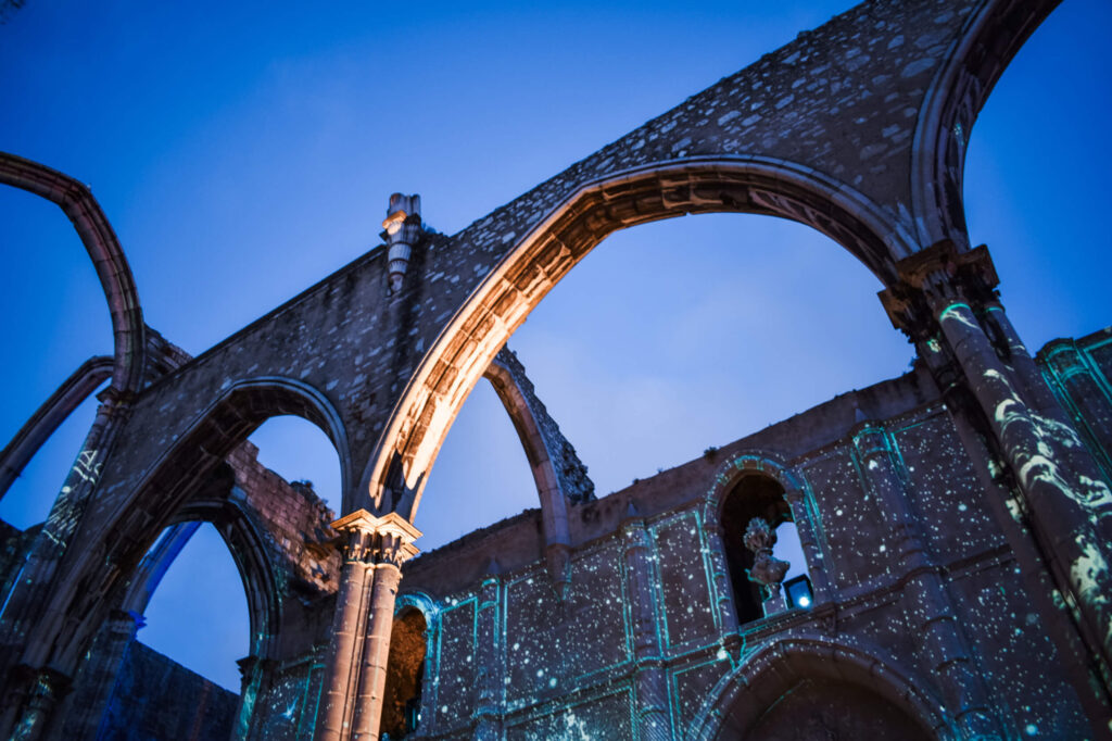 lisbon under the stars at night