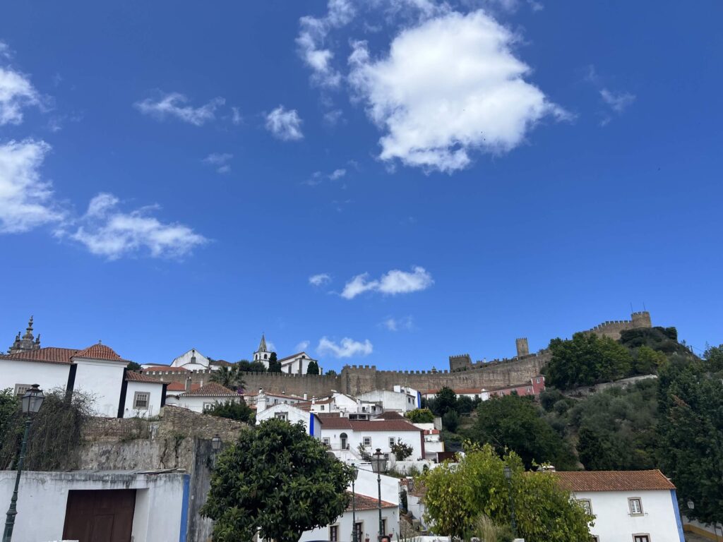 A panoramic view of Obidos, Portugal.