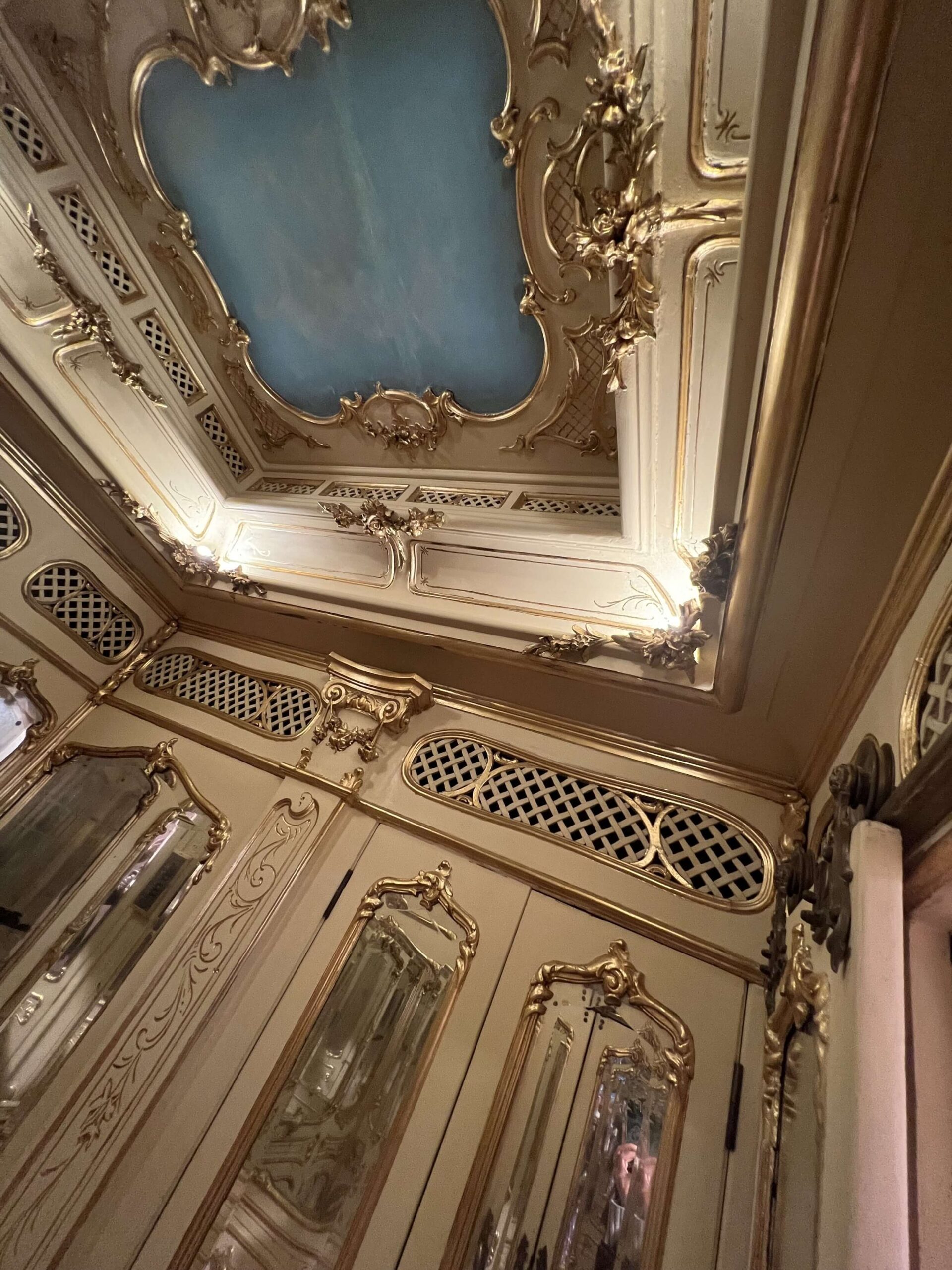 Ceiling of Lisbon's Hidden Elevator