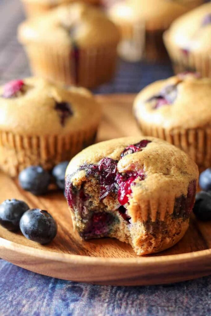 paleo blueberry muffins by paleo running momma