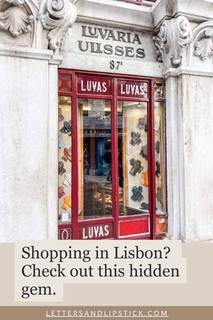 Luvaria Ulisses Storefront in Lisbon