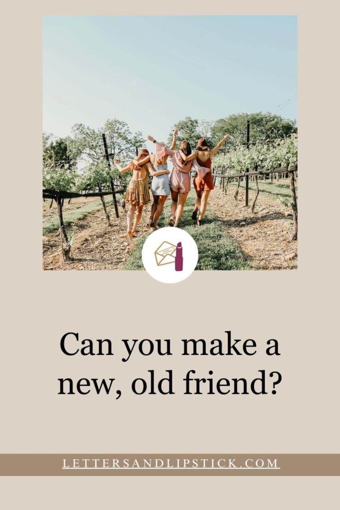 can you make a new old friend pin