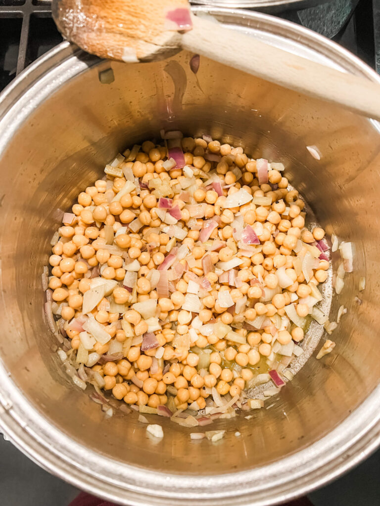 chickpeas on the stovetop