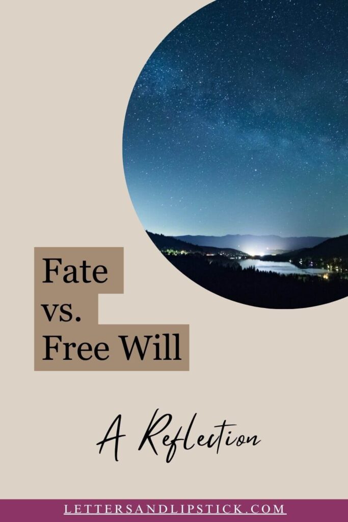 fate vs free will a reflection pin