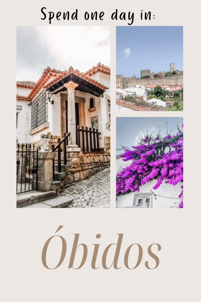 four photos of obidos portugal