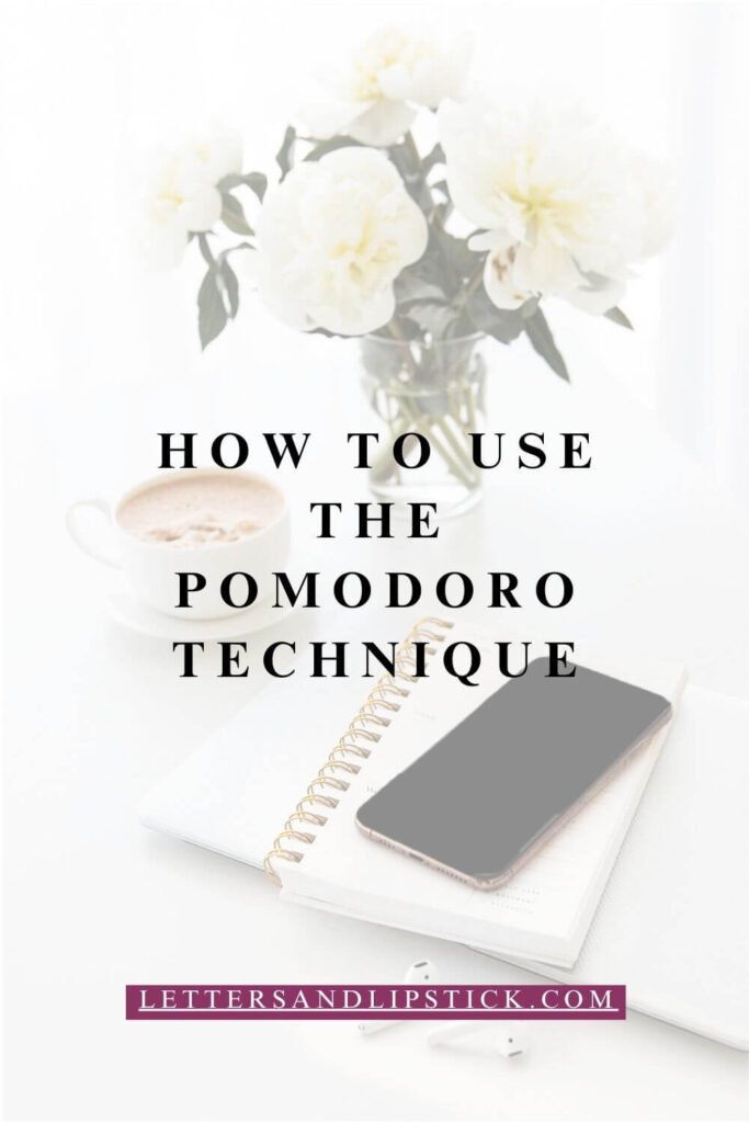 how to use the pomodoro technique