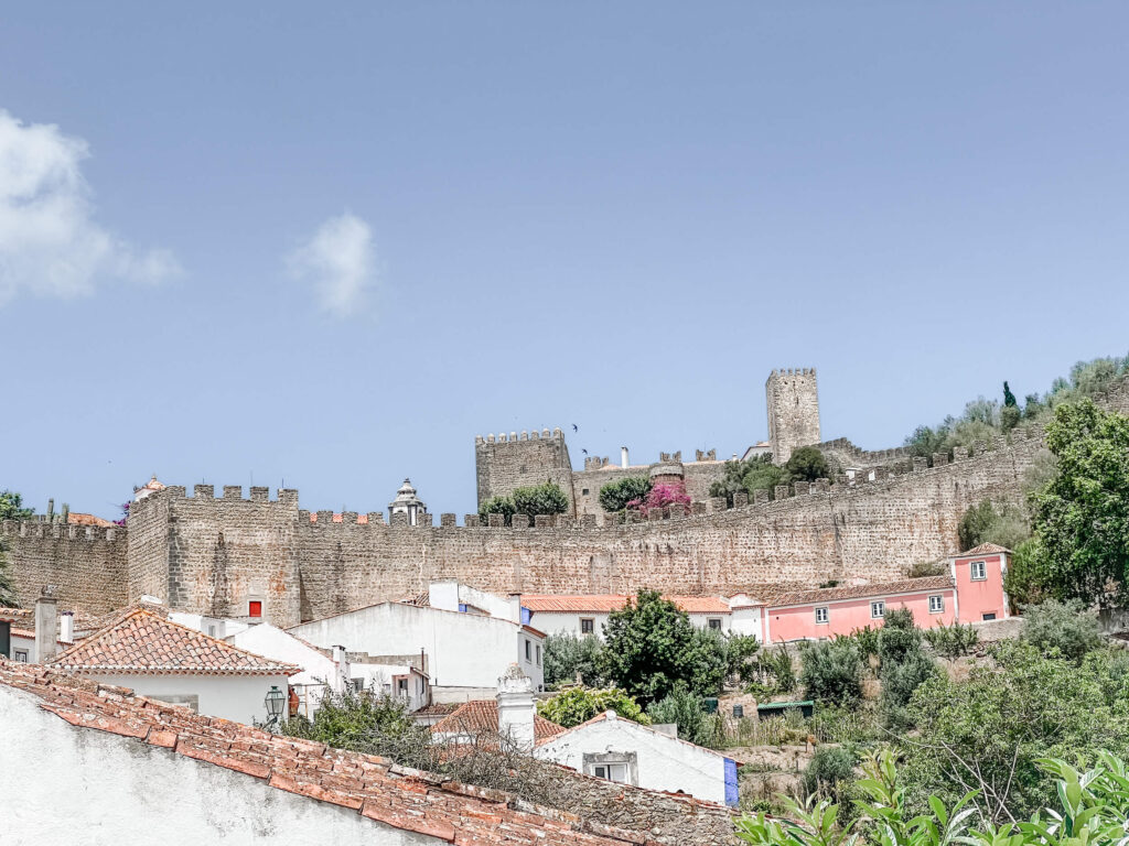 the southern part of obidos looking towards the castle
