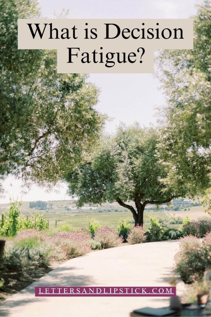 what is decision fatigue pin