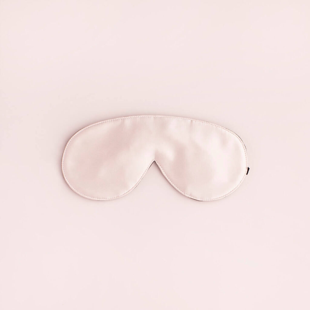 7 types of self care includes a pink sleep mask for better sleep