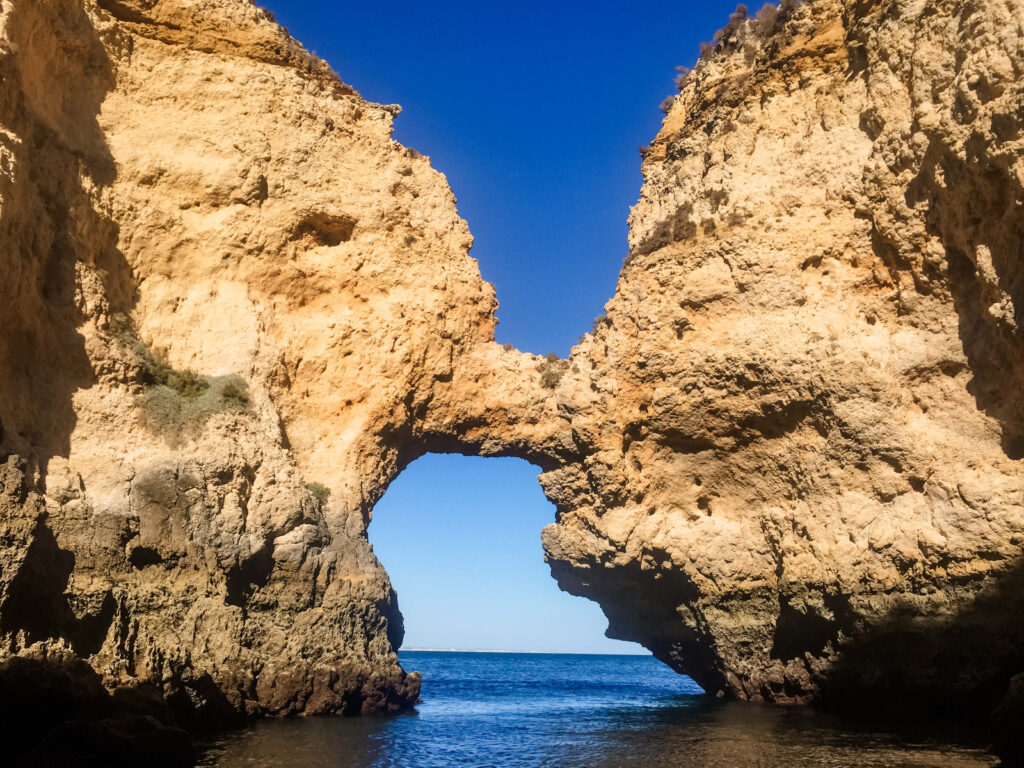 Famous Elephant faces in Lagos, Portugal